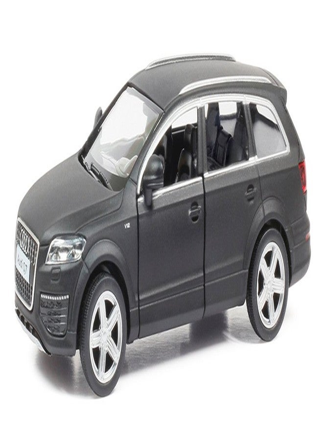 Rmz City 5 Inch Die Cast Audi Q7 V12 Matt Toy Car 1:40 Scale Model | Licensed Collectible Vehicle with Opening Doors & Pullback Action | International Series for Kids & Car Lovers | Matt Black - Image 2